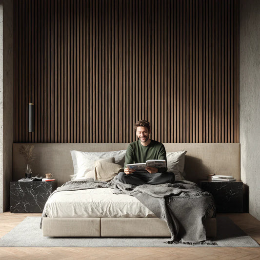 Walnut Wood Panel | Luxury 3-Sided Wood Veneer