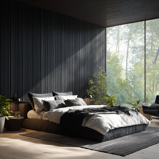 Smoked Oak Wood Wall Panel | Luxury 3-Sided Wood Veneer